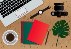 Arbeitsplatz-Desktophintergrund Draufsicht der Tabelle Oberfläche mit für der Holz Brown-Farbe, Nahaufnahmehintergrund, stock abbildung Arbeitsplatz-Desktophintergrund Draufsicht der Tabelle Oberfläche mit für der Holz Brown-Farbe, Nahaufnahmehintergrund, stock abbildung