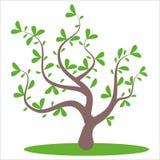 arbre abstrait stylisé d'été illustration de vecteur arbre abstrait stylisé d'été illustration de vecteur