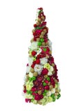 Arbre de Noël créatif abstrait d'isolement au-dessus du fond blanc Image stock Arbre de Noël créatif abstrait d'isolement au-dessus du fond blanc Image stock