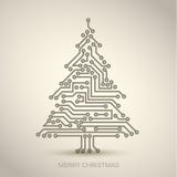 arbre de Noël de circuit digital illustration libre de droits arbre de Noël de circuit digital illustration libre de droits