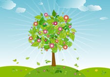 Arbre de source, vecteur illustration libre de droits Arbre de source, vecteur illustration libre de droits