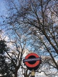 Arbre souterrain de Londres photographie stock libre de droits Arbre souterrain de Londres photographie stock libre de droits