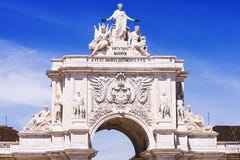 Arc de Triomphe, Λισσαβώνα Πορτογαλία Στοκ Εικόνες