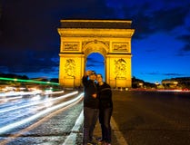 Arc de Triomphe Παρίσι Στοκ Εικόνες