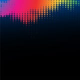 Arc-en-ciel abstrait sur un fond noir illustration stock Arc-en-ciel abstrait sur un fond noir illustration stock