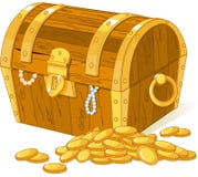 Arca do tesouro ilustração royalty free Arca do tesouro ilustração royalty free
