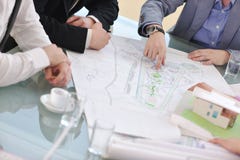 Architect business team on meeting