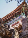 Architecturaal Detail bij Verboden Stad Peking China royalty-vrije stock afbeeldingen Architecturaal Detail bij Verboden Stad Peking China royalty-vrije stock afbeeldingen