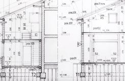 Architecturaal project royalty-vrije stock afbeelding Architecturaal project royalty-vrije stock afbeelding