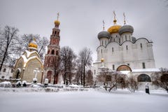 Architectural Ensemble Of Novodevichiy Monastery Stock Photos