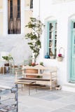 Architektur auf den Kykladen Griechische Inselgebäude mit ihr ty stockfotos Architektur auf den Kykladen Griechische Inselgebäude mit ihr ty stockfotos