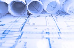 Architektur rollt Architekturplan-Projektarchitekten stockfotos Architektur rollt Architekturplan-Projektarchitekten stockfotos