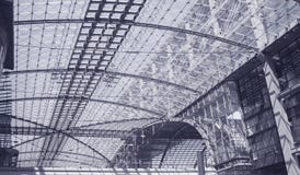 architektury Berlin nowożytny staci pociąg Fotografia Stock architektury Berlin nowożytny staci pociąg Fotografia Stock