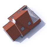 Architektury wzorcowa mieszkaniowa antena c ilustracji Architektury wzorcowa mieszkaniowa antena c ilustracji