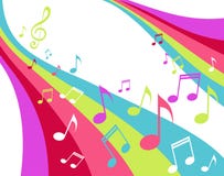 Arco iris de la música ilustración del vector Arco iris de la música ilustración del vector