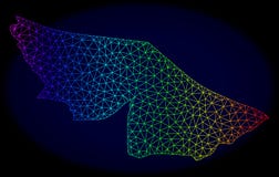 Arco iris poligonal Mesh Vector Map del marco del alambre del estado del acre stock de ilustración Arco iris poligonal Mesh Vector Map del marco del alambre del estado del acre stock de ilustración