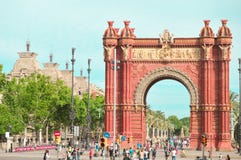 Arco trionfale a Barcellona immagine stock libera da diritti Arco trionfale a Barcellona immagine stock libera da diritti