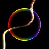 Arcobaleno minimalista geometrico Ring Abstract illustrazione vettoriale Arcobaleno minimalista geometrico Ring Abstract illustrazione vettoriale