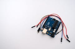 Arduino and around listed wire royalty free stock images Arduino and around listed wire royalty free stock images