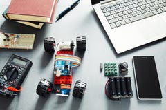 Arduino UNO Elements. Programmers DIY Platform Royalty Free Stock Photo Arduino UNO Elements. Programmers DIY Platform Royalty Free Stock Photo