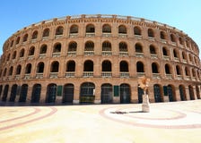 Arena Plaza de Toros de la plaza de toros en Valencia Fotografía de archivo libre de regalías Arena Plaza de Toros de la plaza de toros en Valencia Fotografía de archivo libre de regalías