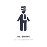 argentina icon on white background. Simple element illustration from People concept vector illustration argentina icon on white background. Simple element illustration from People concept vector illustration