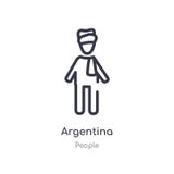 Argentinien-Entwurfsikone lokalisierte Linie Vektorillustration von der Leutesammlung editable Haarstrichargentinien-Ikone auf We stock abbildung Argentinien-Entwurfsikone lokalisierte Linie Vektorillustration von der Leutesammlung editable Haarstrichargentinien-Ikone auf We stock abbildung