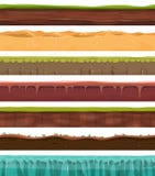 Argumentos, tierra y suelo inconsútiles para el juego de Ui ilustración del vector Argumentos, tierra y suelo inconsútiles para el juego de Ui ilustración del vector