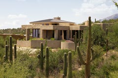Arizona golf course scenic landscape and home