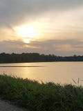 Arkansas Crappie Sunset stock image Arkansas Crappie Sunset stock image