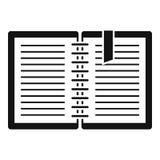 Arkitektanteckningsboksymbol, enkel stil royaltyfri illustrationer Arkitektanteckningsboksymbol, enkel stil royaltyfri illustrationer