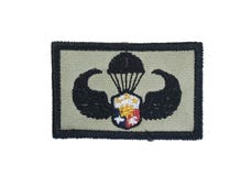 Army Airborne wings patch, Philippines, Isolated stock photo Army Airborne wings patch, Philippines, Isolated stock photo