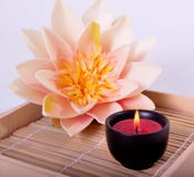 aromatherapy candle flower spa Στοκ Φωτογραφία