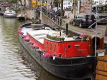 Arquitectura de Amsterdam del barco fotos de archivo Arquitectura de Amsterdam del barco fotos de archivo