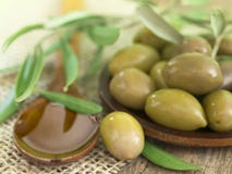 Arrangement With Olives Royalty Free Stock Photo