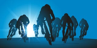 Final sprint of a cycling race for the victory stock illustration Final sprint of a cycling race for the victory stock illustration