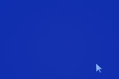 Blue screen with cursor