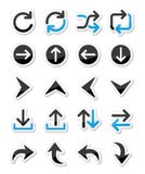 Arrow icon sets isolated on white royalty free illustration Arrow icon sets isolated on white royalty free illustration