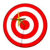 Arrow In Target Bullseye Stock Photos Arrow In Target Bullseye Stock Photos