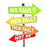 Arrow SIgns - Not My Fault Shifting Blame stock illustration Arrow SIgns - Not My Fault Shifting Blame stock illustration