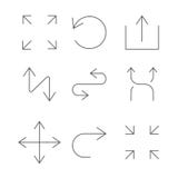 Arrows set. Arrow for the website and app. Editable stroke stock illustration Arrows set. Arrow for the website and app. Editable stroke stock illustration