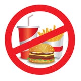 Arrêtez les aliments de préparation rapide illustration de vecteur Arrêtez les aliments de préparation rapide illustration de vecteur