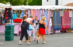Ars en Re, France - september 26 2016 : picturesque village in a Stock Photos Ars en Re, France - september 26 2016 : picturesque village in a Stock Photos