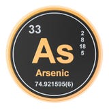 Arsenik som kemisk beståndsdel framförande 3d vektor illustrationer Arsenik som kemisk beståndsdel framförande 3d vektor illustrationer