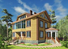 3 d render the house royalty free illustration 3 d render the house royalty free illustration