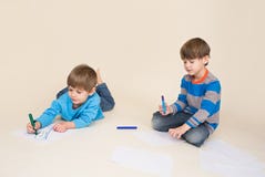 Art d'enfants, dessinant images stock Art d'enfants, dessinant images stock