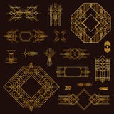 Art Deco rocznika ramy Obraz Stock Art Deco rocznika ramy Obraz Stock