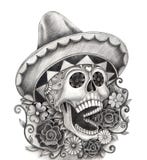 Art Skull Day Of The Dead Festival. Royalty Free Stock Image