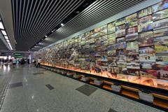 Arte nella stazione della metropolitana di Shanghai Immagine Stock Libera da Diritti Arte nella stazione della metropolitana di Shanghai Immagine Stock Libera da Diritti