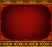 Arte tailandese, struttura del confine dell'oro con la linea della Tailandia floreale per l'immagine, stile del modello della dec illustrazione vettoriale Arte tailandese, struttura del confine dell'oro con la linea della Tailandia floreale per l'immagine, stile del modello della dec illustrazione vettoriale